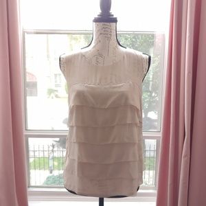 Moda International Ruffled Sleeveless Blouse